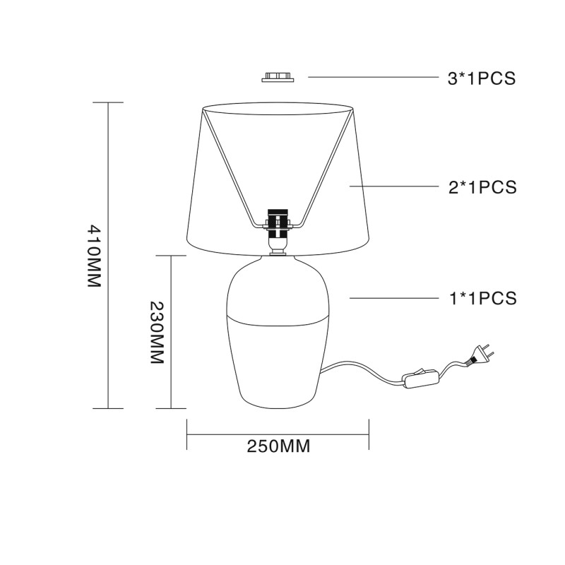 Настольная лампа Escada 10195/L Grey в интернет магазине Гет Лайт