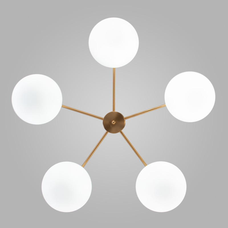 Цена на Люстра на штанге Eurosvet 30190/5 латунь