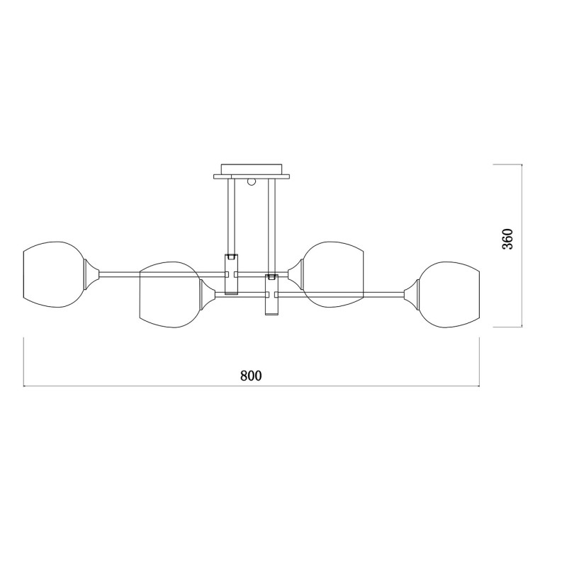 Купить с доставкой по Москве и России Люстра на штанге Escada 1138/8P