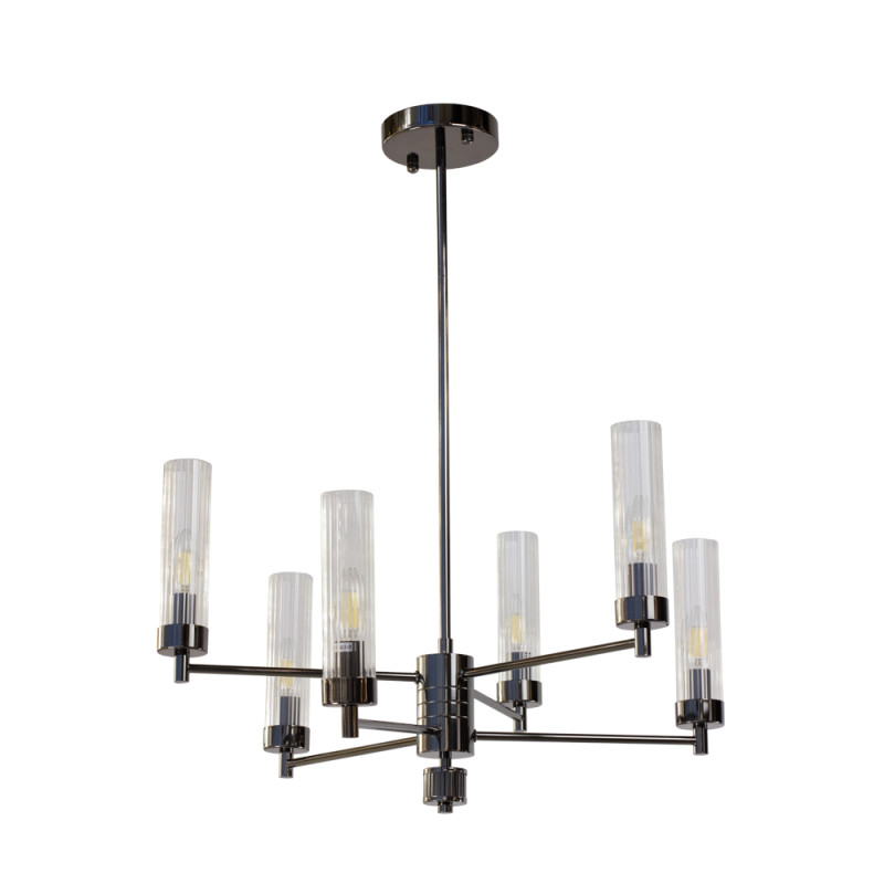 Купить Люстра на штанге AM Group INDIGO SP6 PEARL BLACK