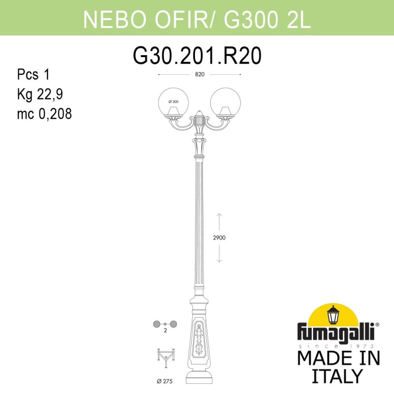 Fumagalli G30.202.R20.BXF1R Fumagalli G30.202.R20.BXF1R