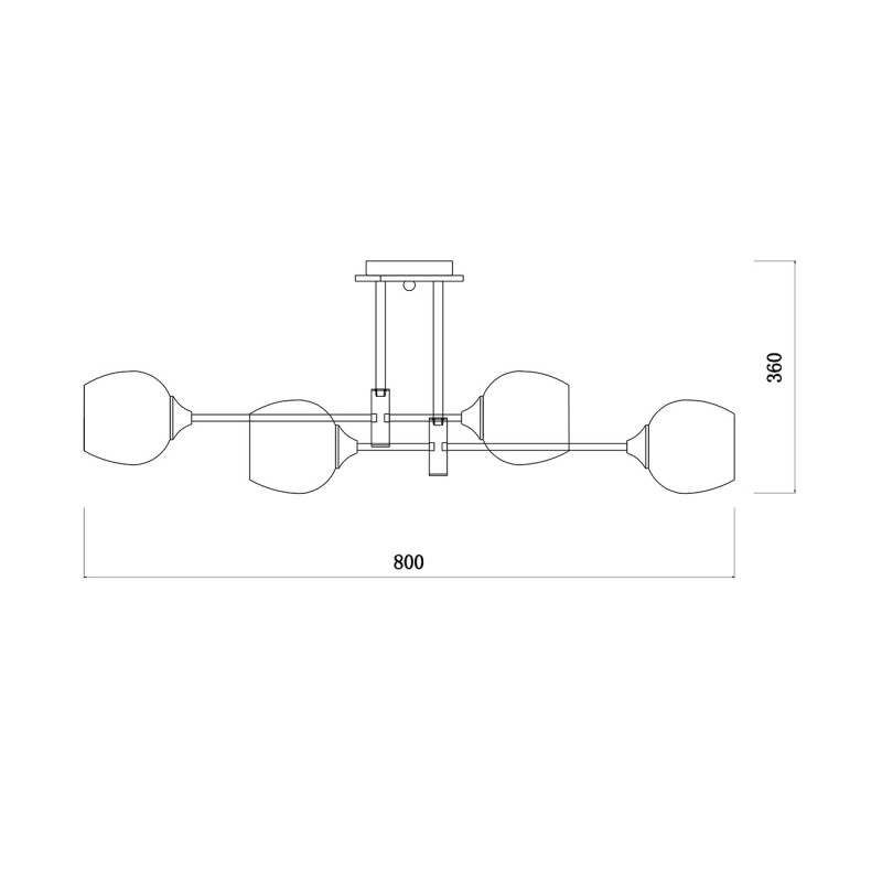 Купить с доставкой по Москве и России Люстра на штанге Escada 1138/6P