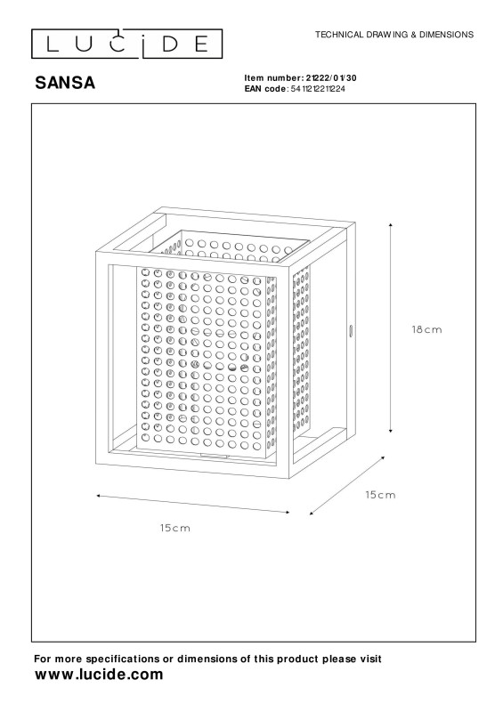 Купить с доставкой по Москве и России Бра LUCIDE 21222/01/30