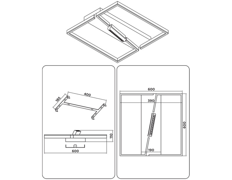 Купить с доставкой по Москве и России Накладной светильник Ambrella Light FL51465