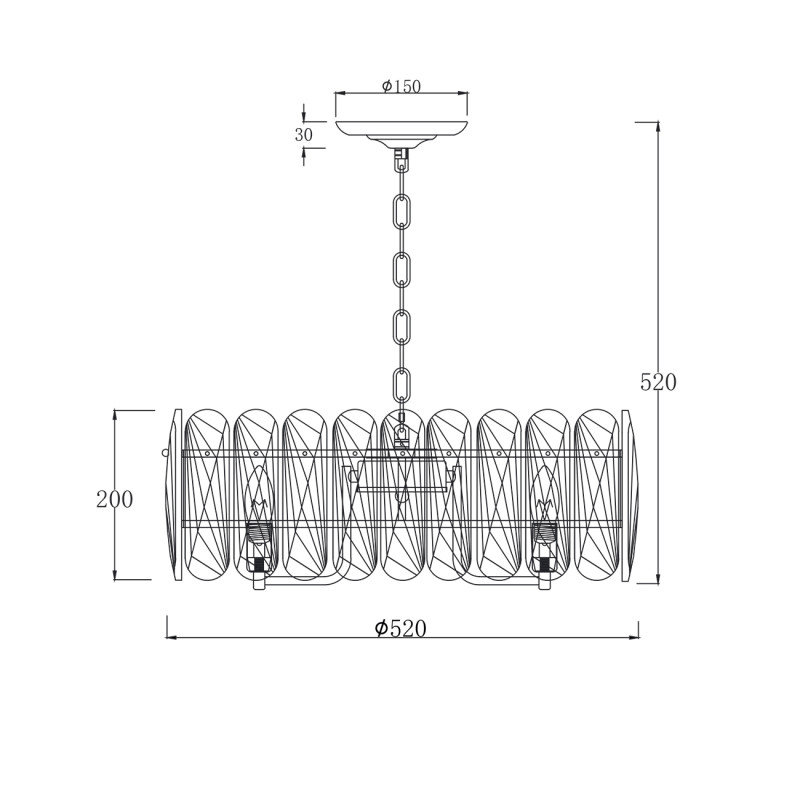 Купить с доставкой по Москве и России Подвесная люстра Escada 2114/8S Gold