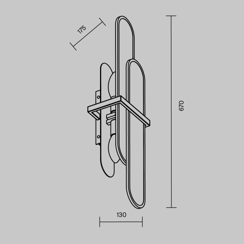 Бра Maytoni MOD099WL-02G2 в интернет магазине Гет Лайт