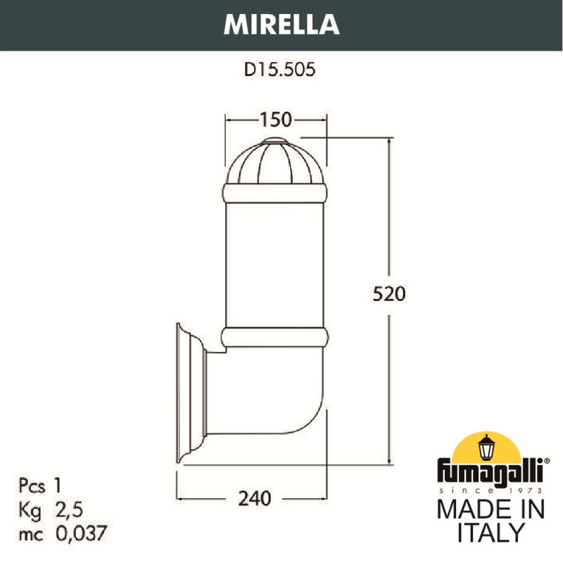 Fumagalli D15.505.000.AYF1R Цена на Fumagalli D15.505.000.AYF1R