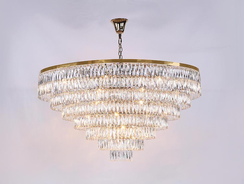 Каскадная люстра Newport 10129+37/C gold Фото Каскадная люстра Newport 10129+37/C gold