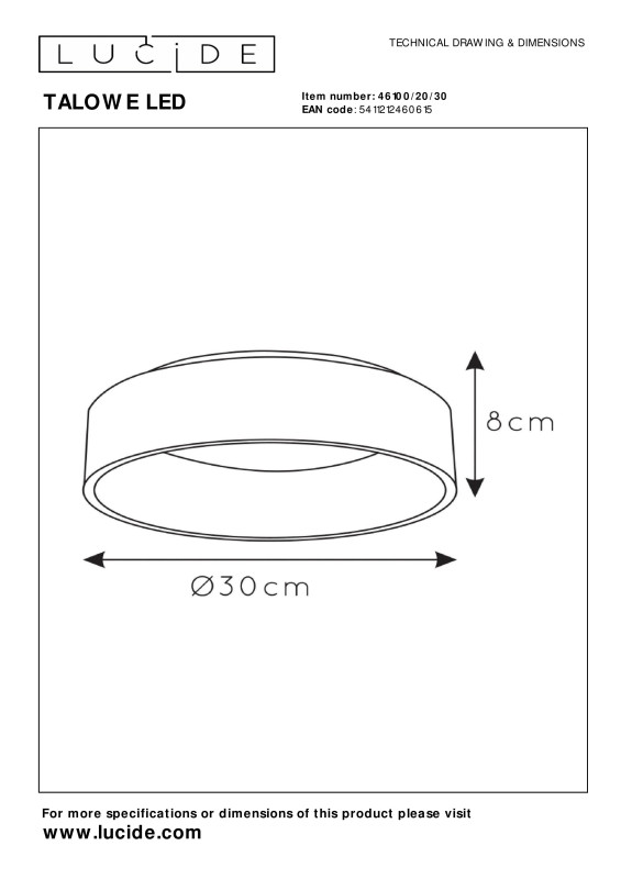 Влагозащищенный светильник LUCIDE 46100/20/30 Цена на Влагозащищенный светильник LUCIDE 46100/20/30