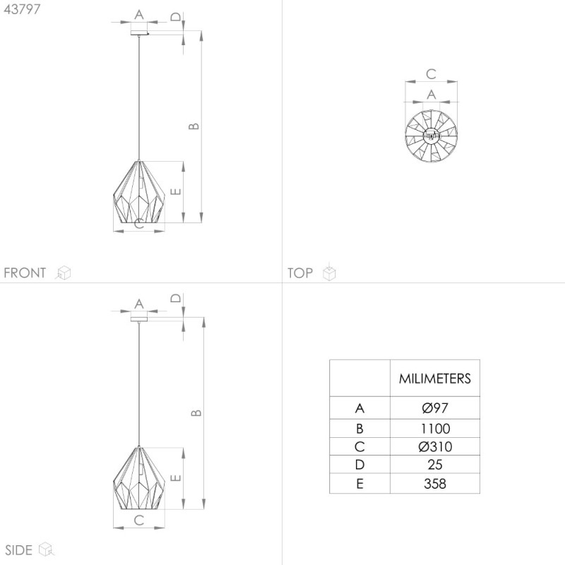 Цена на Подвесной светильник EGLO 43814
