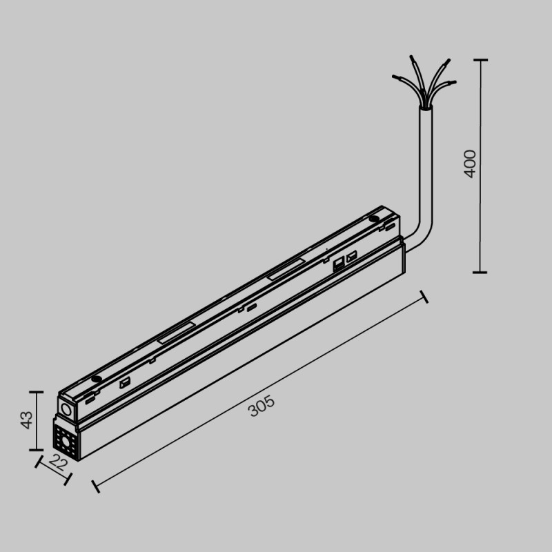 Maytoni Technical TRA034DR-200W-DD-W Купить с доставкой по Москве и России Maytoni Technical TRA034DR-200W-DD-W