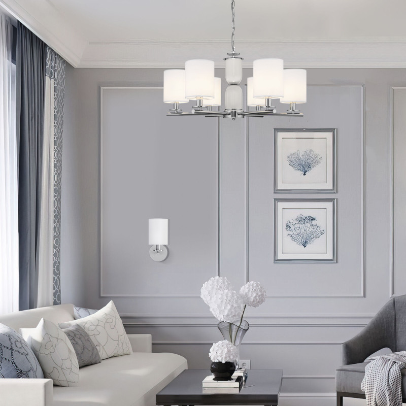 Цена на Подвесная люстра Eurosvet 60146/8 никель