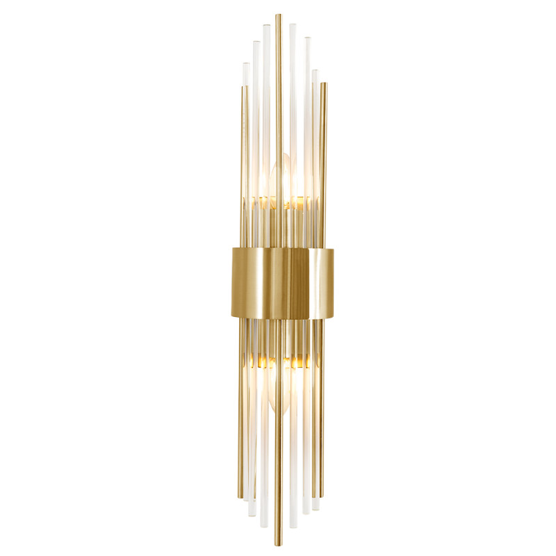 Купить Бра Crystal Lux ATENTO AP2 BRASS/TRANSPARENTE