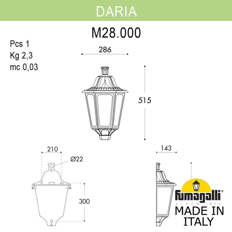 Fumagalli M28.000.000.VYE27 Fumagalli M28.000.000.VYE27