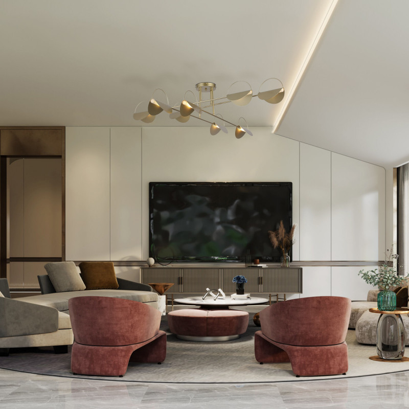 Купить с доставкой по Москве и России Накладная люстра Eurosvet 70148/8 золото