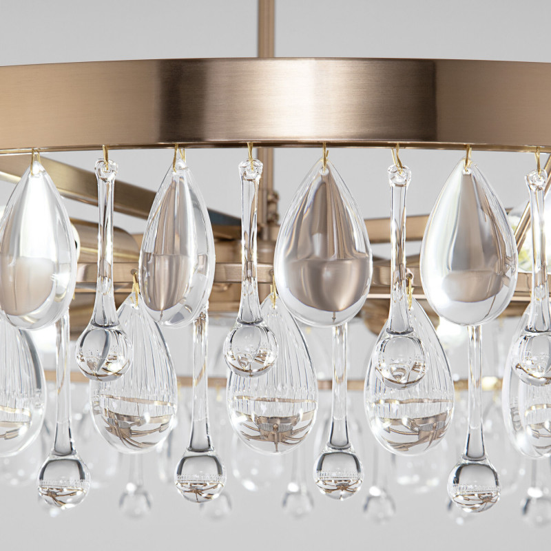 Люстра на штанге Eurosvet 60165/6 латунь в интернет магазине Гет Лайт