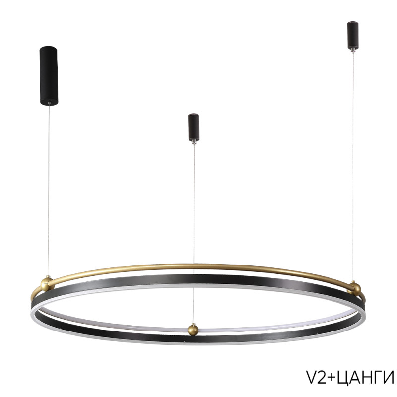 Купить Подвесной светильник Crystal Lux FERNANDO SP88W LED BLACK/GOLD