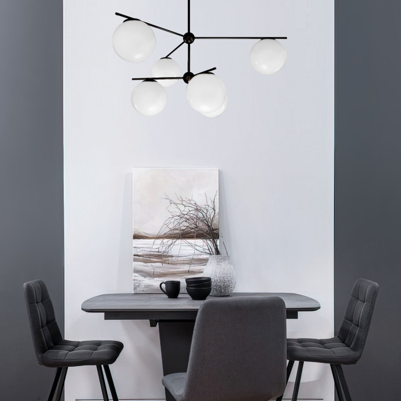 Купить Люстра на штанге Eurosvet 60147/6 черный