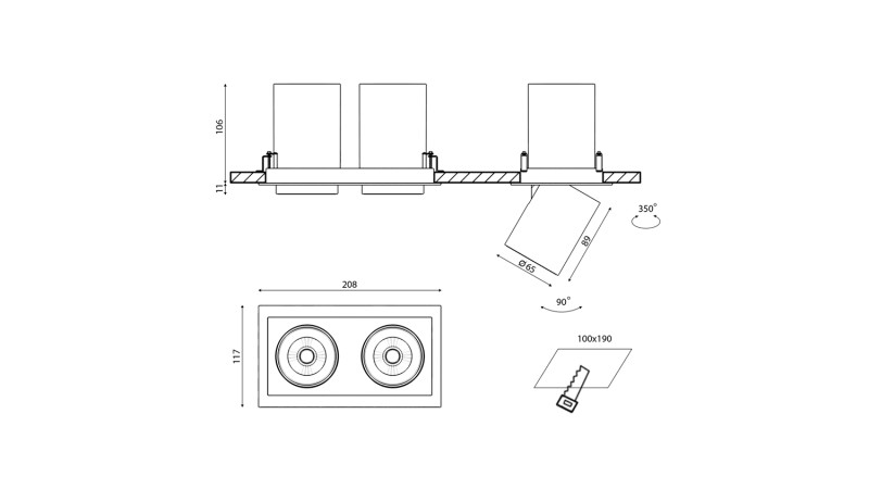 Купить DesignLed SPL-SQ2-12-WW