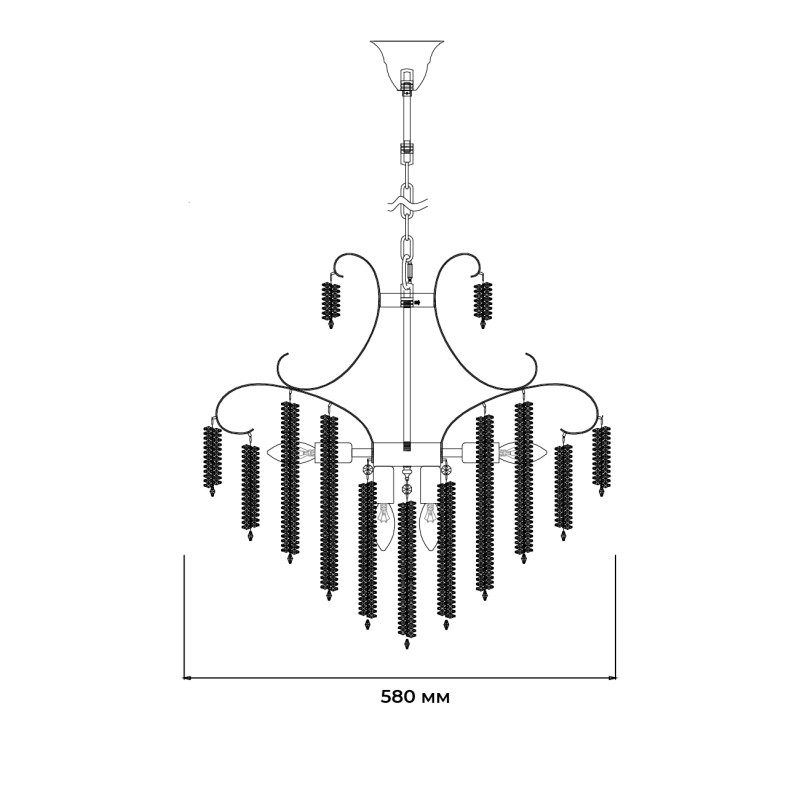 Купить с доставкой по Москве и России Подвесная люстра Escada 2108/8P