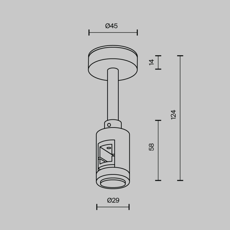 Стойка Maytoni Technical TRA156C-B1-BS Стойка Maytoni Technical TRA156C-B1-BS в интернет магазине Гет Лайт