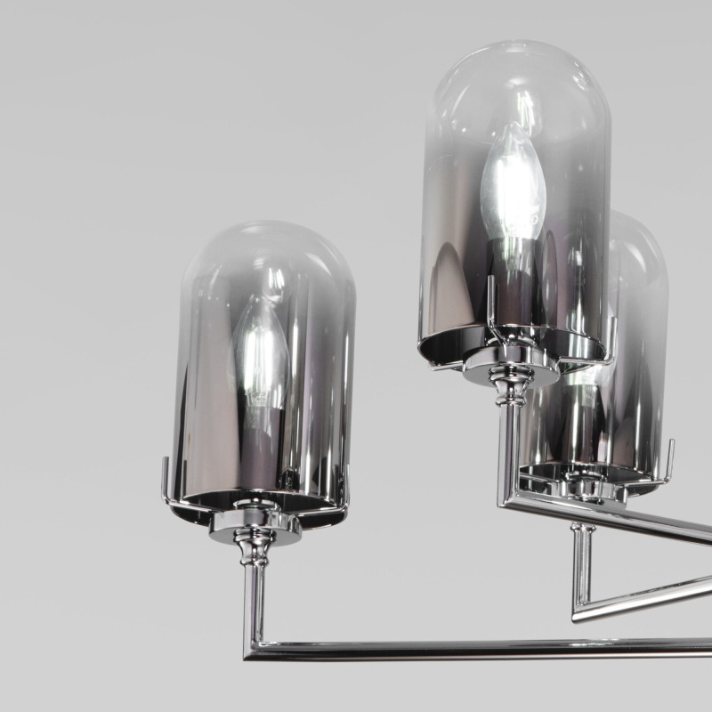 Люстра на штанге Eurosvet 60156/8 хром в интернет магазине Гет Лайт