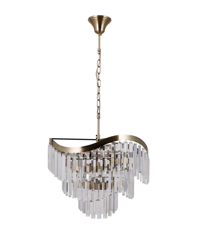 Каскадная люстра Moderli Moderli V10768-8P Wave подвесная Купить Каскадная люстра Moderli Moderli V10768-8P Wave подвесная