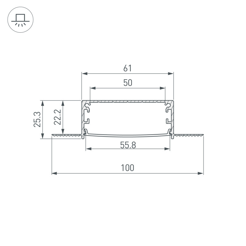 Профиль Arlight 046410 Купить Профиль Arlight 046410