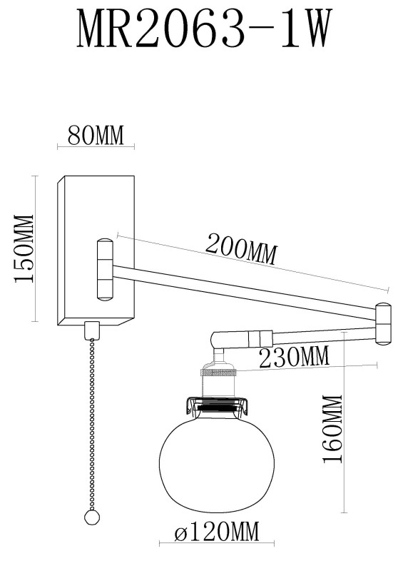 Бра MyFar MR2063-1W Купить с доставкой по Москве и России Бра MyFar MR2063-1W