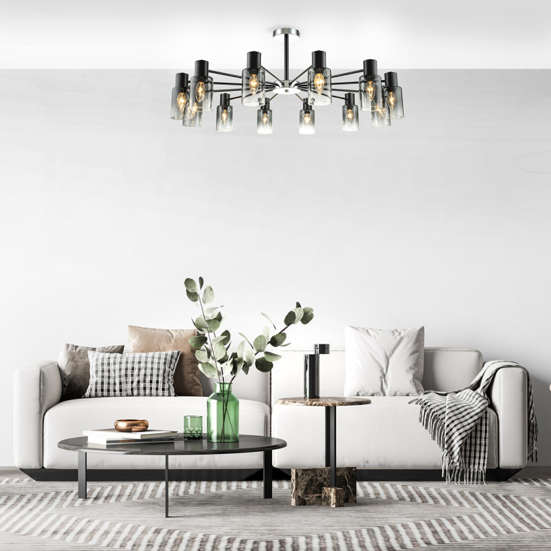 Люстра на штанге Escada 2120/12P Black в интернет магазине Гет Лайт