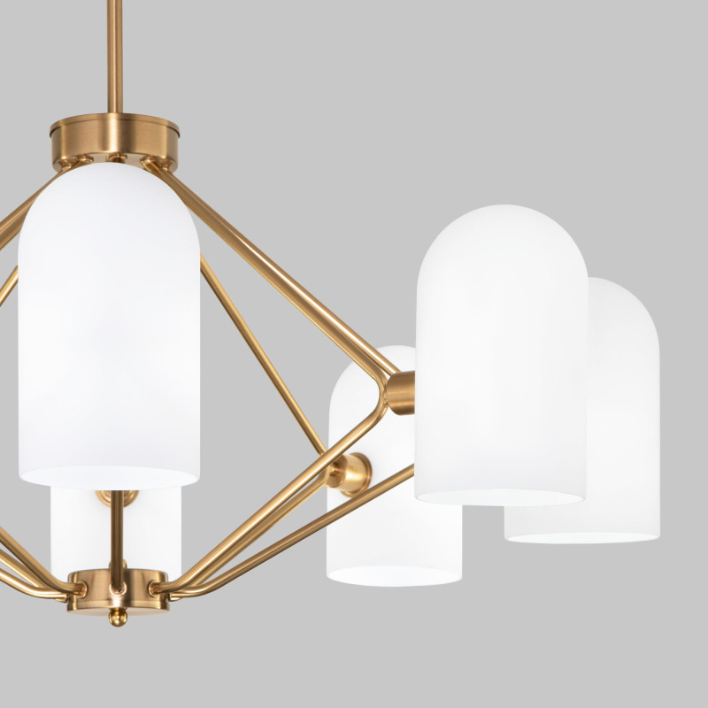 Купить с доставкой по Москве и России Люстра на штанге Eurosvet 60157/8 латунь