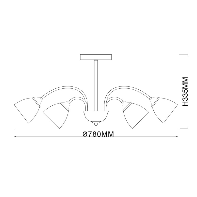 Купить с доставкой по Москве и России Люстра на штанге Escada 1148/9P