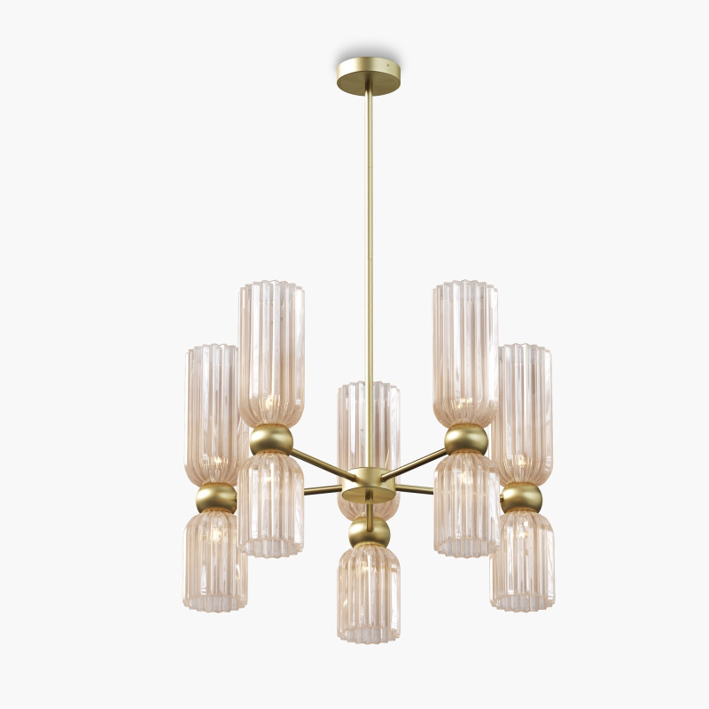 Фото Люстра на штанге Maytoni MOD302PL-10CG