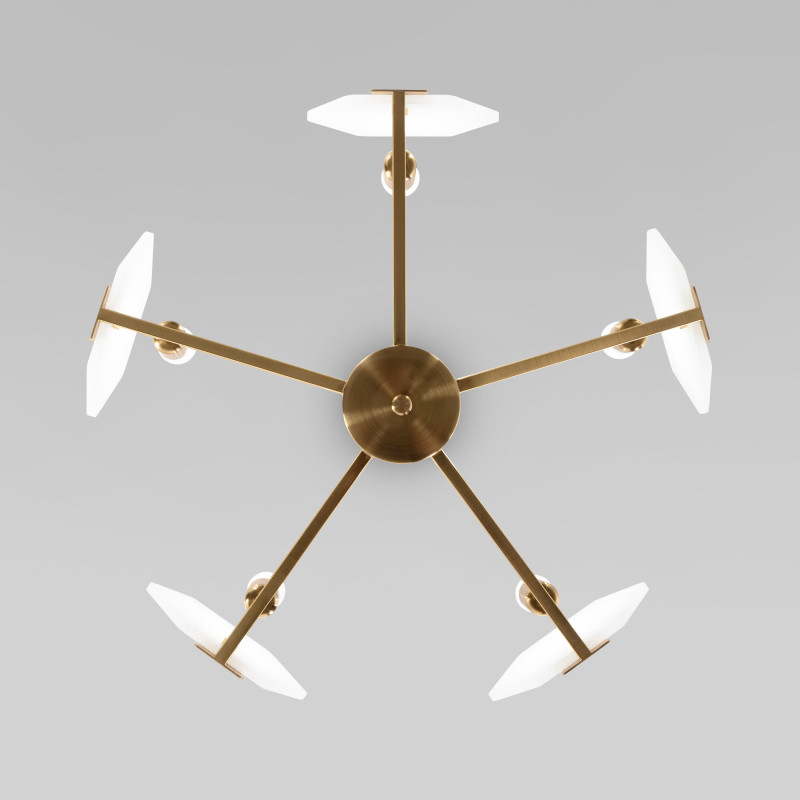 Люстра на штанге Eurosvet 60158/5 латунь в интернет магазине Гет Лайт