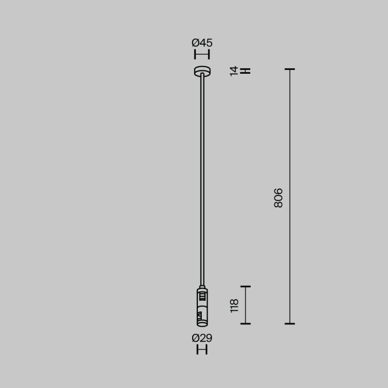 Стойка Maytoni Technical TRA159С-D1-BS Стойка Maytoni Technical TRA159С-D1-BS в интернет магазине Гет Лайт