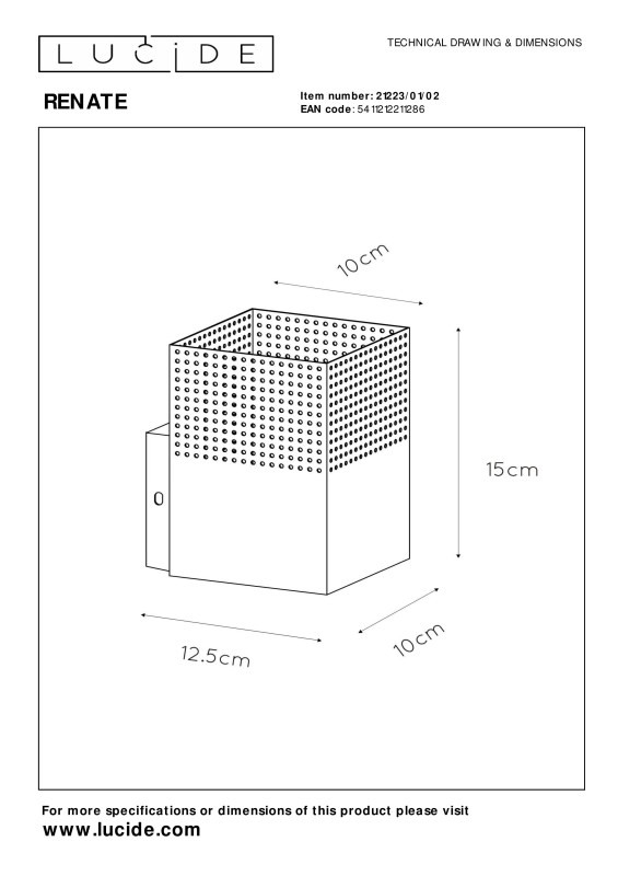 Бра LUCIDE 21223/01/02 Цена на Бра LUCIDE 21223/01/02