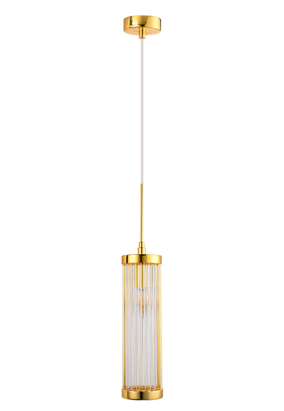 Подвесной светильник Crystal Lux TADEO SP1 D100 GOLD/TRANSPARENTE Подвесной светильник Crystal Lux TADEO SP1 D100 GOLD/TRANSPARENTE