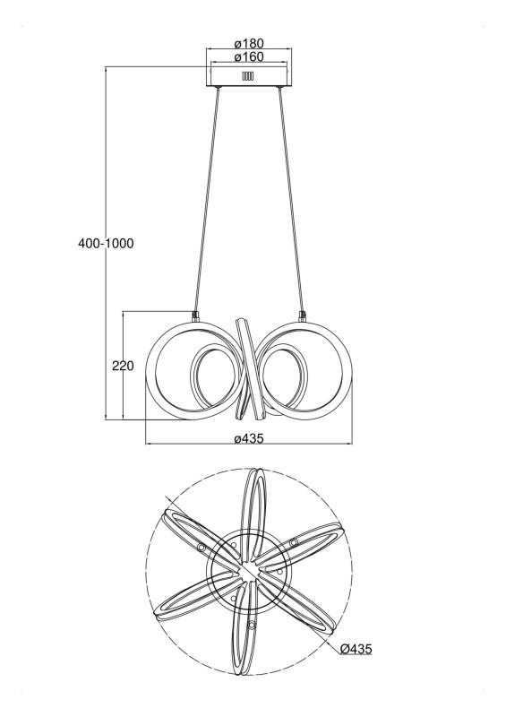 Купить Подвесная люстра Freya FR6047PL-L120W