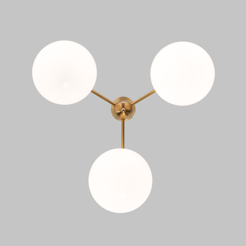 Купить с доставкой по Москве и России Люстра на штанге Eurosvet 60147/3 латунь