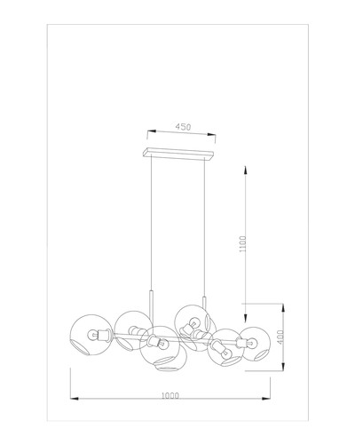 Купить с доставкой по Москве и России Подвесная люстра Moderli Moderli V2171-P Long 8*E27*60W подвесная