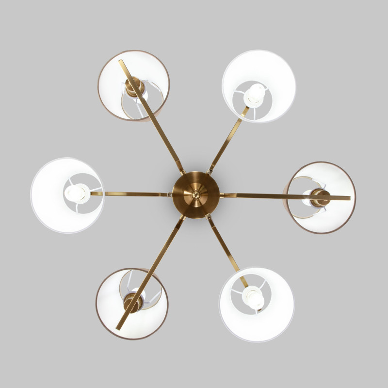 Купить Люстра на штанге Eurosvet 60149/6 латунь