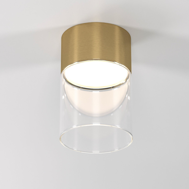 Купить Накладной светильник Elektrostandard 25047/LED 10W 4000К латунь/прозрачный