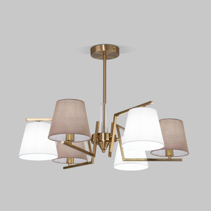 Фото Люстра на штанге Eurosvet 60149/6 латунь