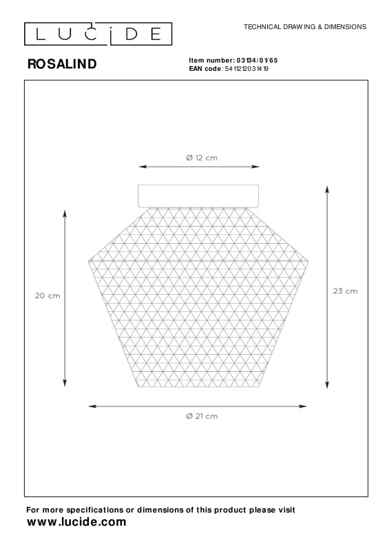 Купить с доставкой по Москве и России Накладной светильник LUCIDE 03134/01/65