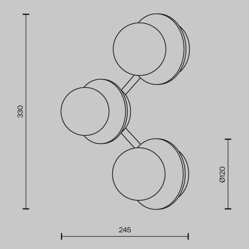 Купить с доставкой по Москве и России Бра Maytoni MOD331WL-L6BS3K