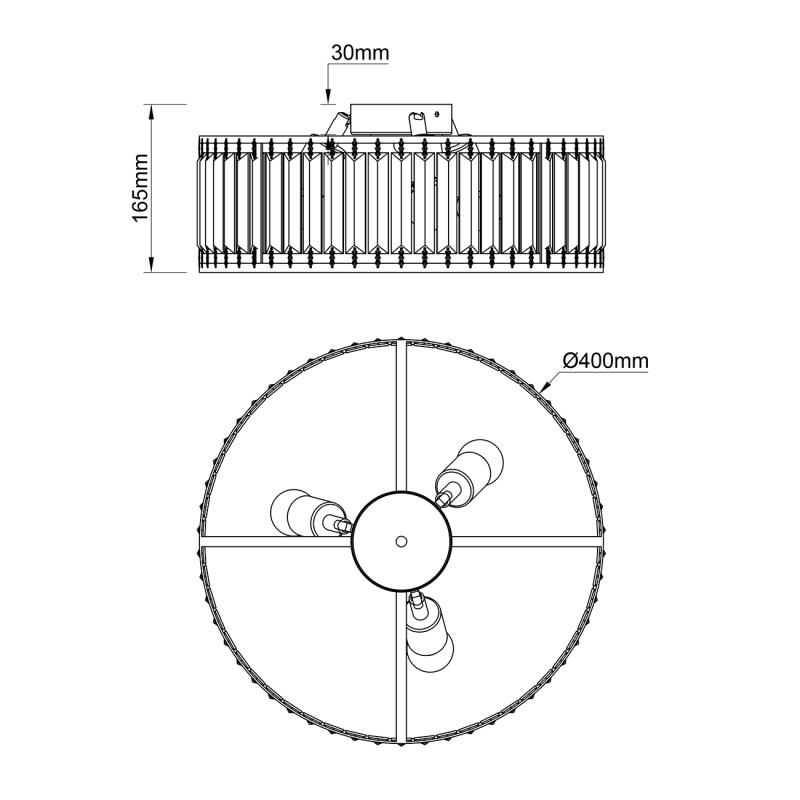 Купить с доставкой по Москве и России Накладная люстра Escada 2116/3