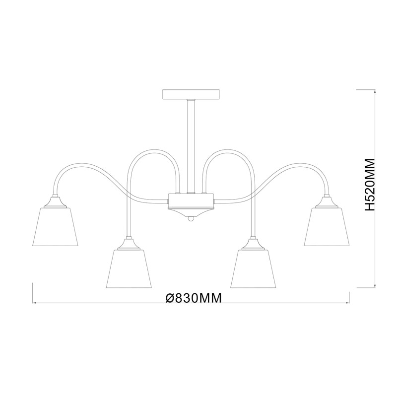 Купить с доставкой по Москве и России Люстра на штанге Escada 1147/8P