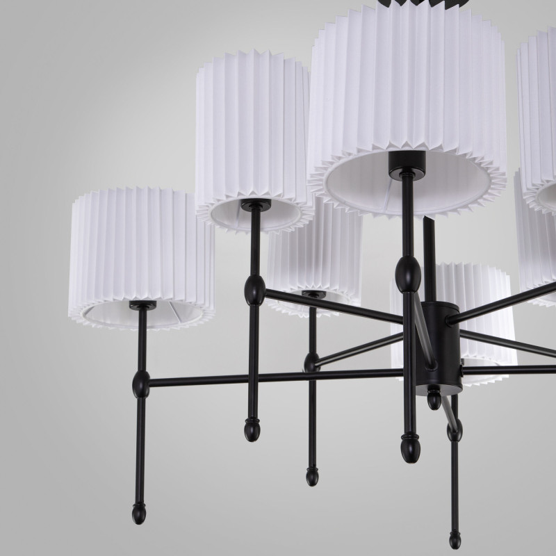 Люстра на штанге Eurosvet 60162/8 черный в интернет магазине Гет Лайт