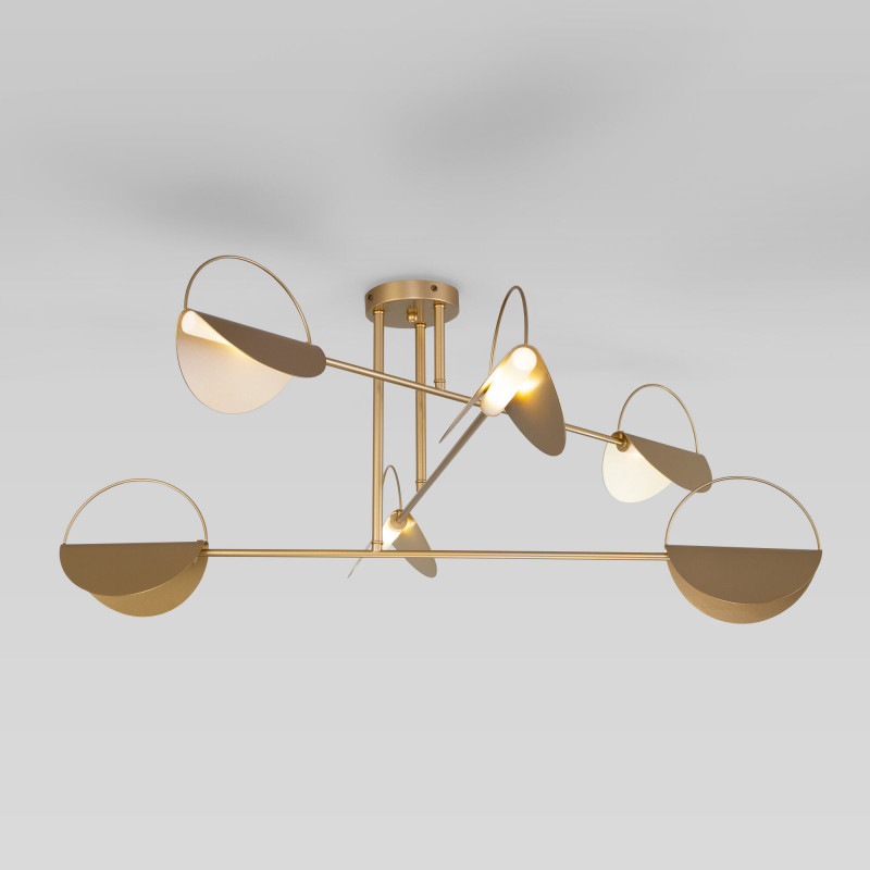 Накладная люстра Eurosvet 70148/6 золото в интернет магазине Гет Лайт