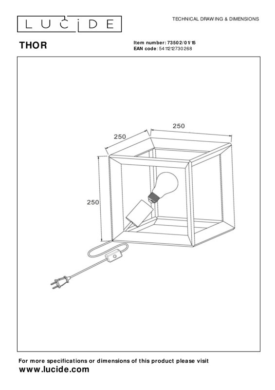 Настольная лампа LUCIDE 73502/01/15 Купить с доставкой по Москве и России Настольная лампа LUCIDE 73502/01/15